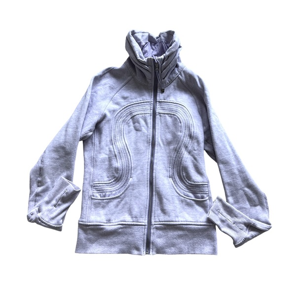 Lululemon Cuddle Up Jacket Heathered Lilac Size 6 - Picture 6 of 14